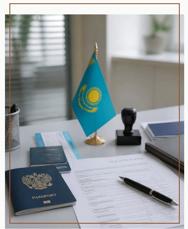 Оформление визы в Казахстан для поездки и работы в Балтийске